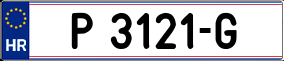 Trailer License Plate